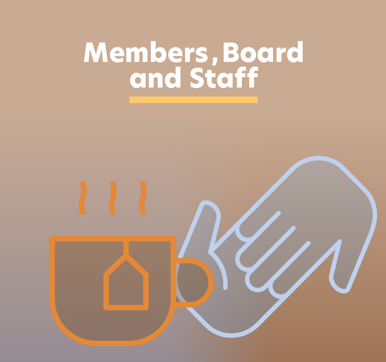 Members, Staff and Board